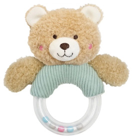Spielmaus Baby Rasselring ''Bär'', 2-fach sortiert