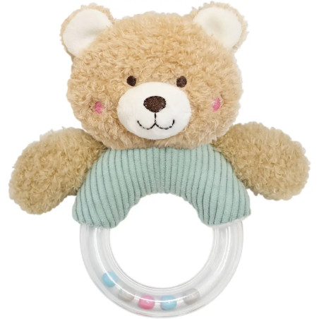Spielmaus Baby Rasselring ''Bär'', 2-fach sortiert
