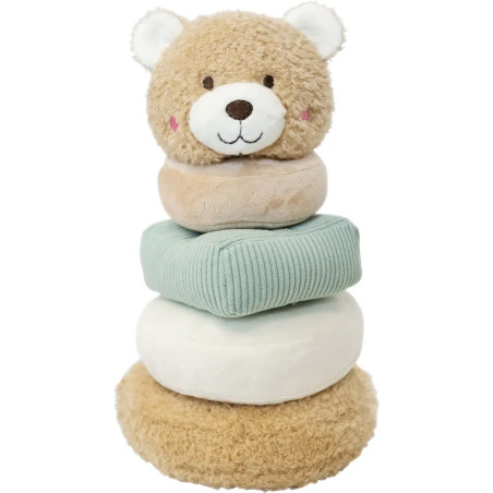 Spielmaus Baby Plüsch Stapelturm ''Bär'', 2-fach sortiert