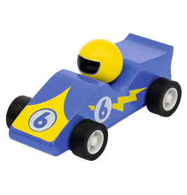 Kleine Rennwagen mit Rückziehmotor