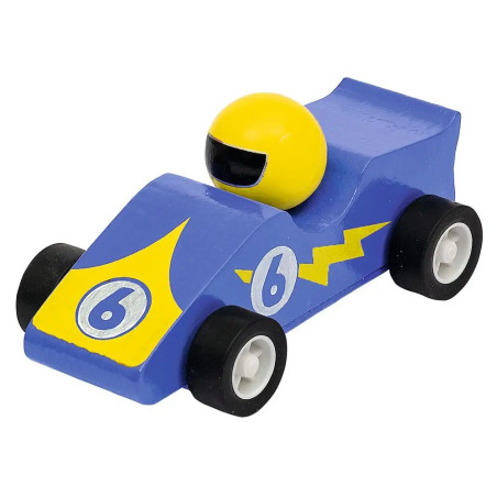 Kleine Rennwagen mit Rückziehmotor