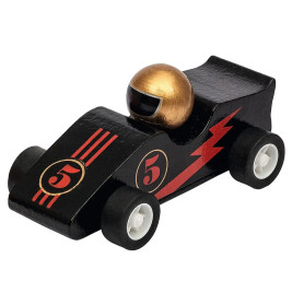 Kleine Rennwagen mit Rückziehmotor