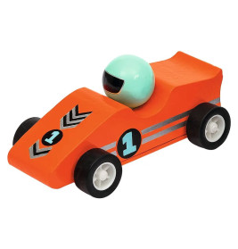 Kleine Rennwagen mit Rückziehmotor