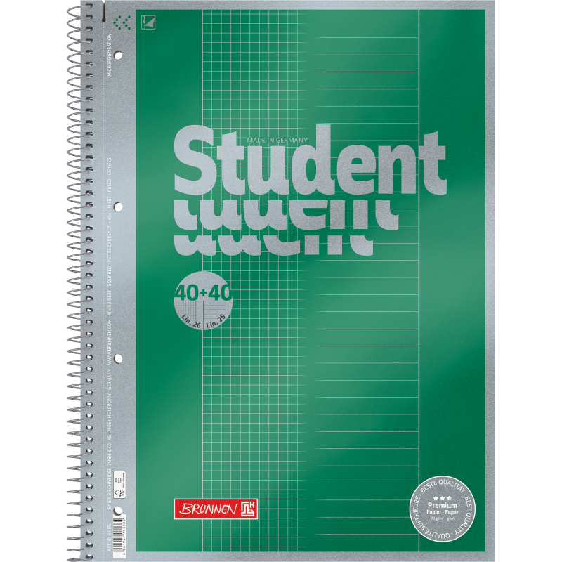 Collegeblock Duo A4 Lin.25+26 Premium