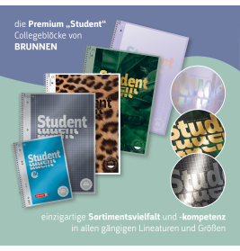 Collegeblock Duo A4 Lin.25+26 Premium