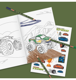 Ausmalbuch Fast Wheels