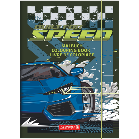 Ausmalbuch Fast Wheels