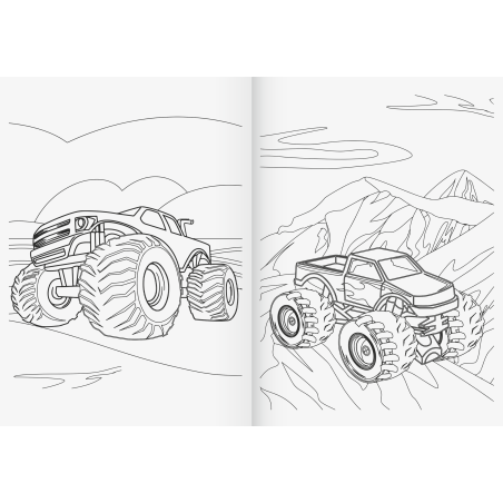 Ausmalbuch Fast Wheels