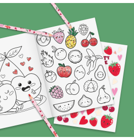 Ausmalbuch Fruity Love