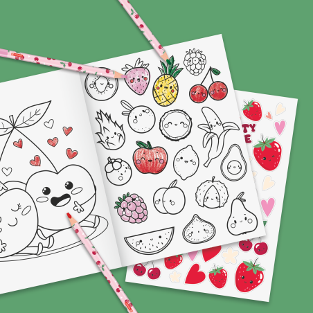 Ausmalbuch Fruity Love