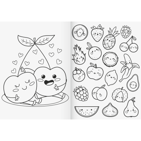 Ausmalbuch Fruity Love