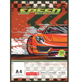 Malblock A4 100 g, 75 Bl. Fast Wheels