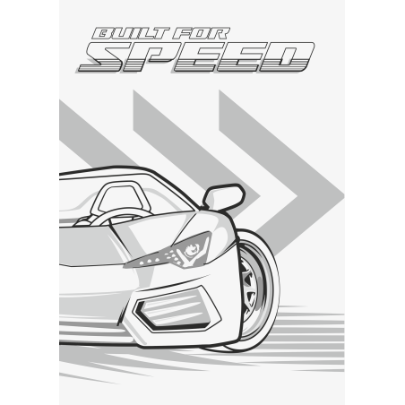 Zeichenblock A3 20 Blatt Fast Wheel