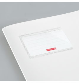 Hefthülle A4 FACT!pp weiß mit Namenschild