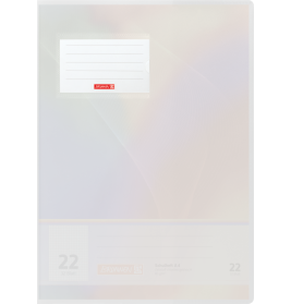 Hefthülle A4 FACT!pp weiß mit Namenschild