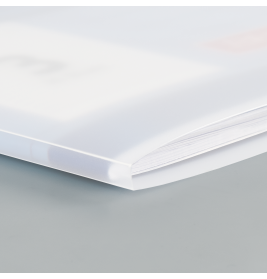 Hefthülle A4 FACT!pp weiß mit Namenschild