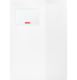 Hefthülle A4 FACT!pp weiß mit Namenschild