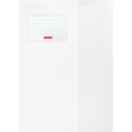 Hefthülle A4 FACT!pp weiß mit Namenschild