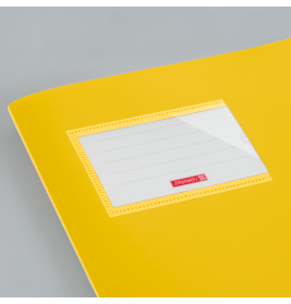 Hefthülle A4 FACT!pp gelb mit Namenschild