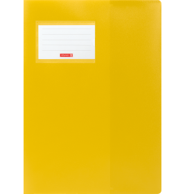 Hefthülle A4 FACT!pp gelb mit Namenschild