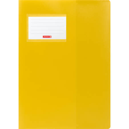 Hefthülle A4 FACT!pp gelb mit Namenschild