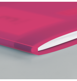 Hefthülle A4 FACT!pp pink mit Namenschild