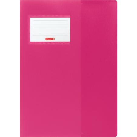 Hefthülle A4 FACT!pp pink mit Namenschild