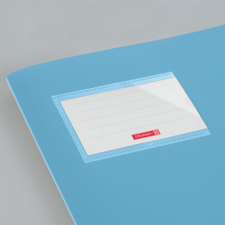 Hefthülle A4 FACT!pp hblau mit Namenschild