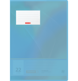 Hefthülle A4 FACT!pp hblau mit Namenschild