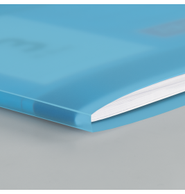 Hefthülle A4 FACT!pp hblau mit Namenschild