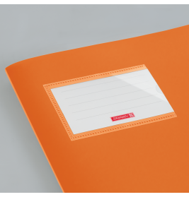 Hefthülle A4 FACT!pp orange mit Namenschild