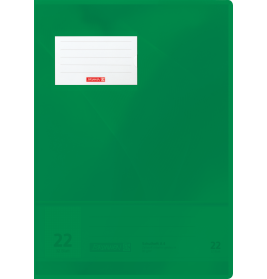 Hefthülle A4 FACT!pp grün mit Namenschild