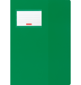 Hefthülle A4 FACT!pp grün mit Namenschild