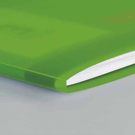 Hefthülle A4 FACT!pp hgrün mit Namenschild