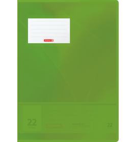 Hefthülle A4 FACT!pp hgrün mit Namenschild