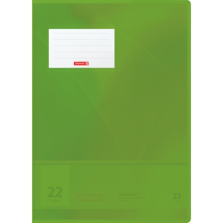 Hefthülle A4 FACT!pp hgrün mit Namenschild
