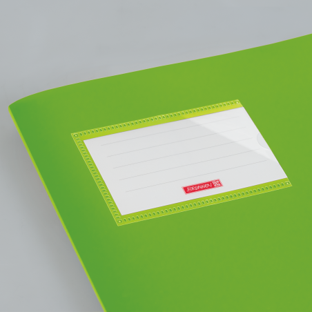 Hefthülle A4 FACT!pp hgrün mit Namenschild