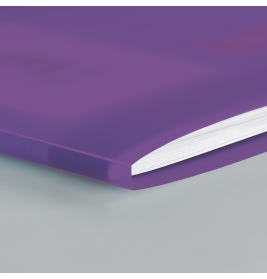 Hefthülle A4 FACT!pp violett mit Namenschild