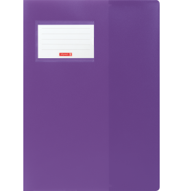 Hefthülle A4 FACT!pp violett mit Namenschild