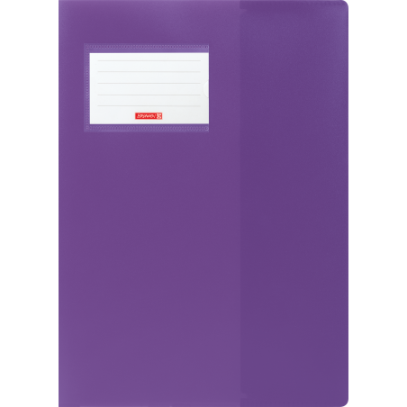 Hefthülle A4 FACT!pp violett mit Namenschild
