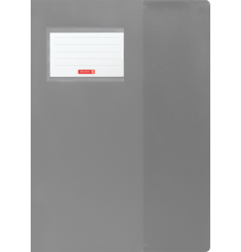 Hefthülle A4 FACT!pp grau mit Namenschild