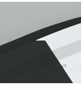 Hefthülle A4 FACT!pp schwarz mit Namenschild