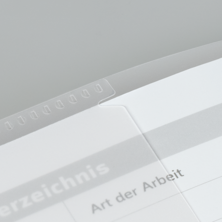 Hefthülle A4 FACT!pp transparent mit Namenschild