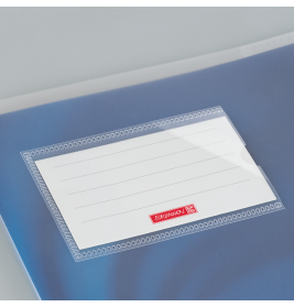 Hefthülle A5 FACT!pp transparent mit Namenschild