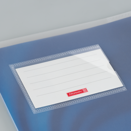 Hefthülle A5 FACT!pp transparent mit Namenschild