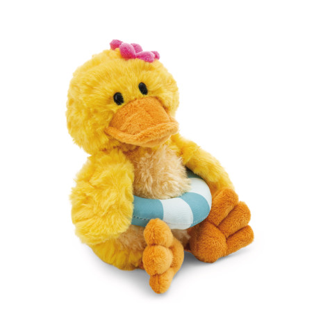 Kuscheltier Ente Pooline 18cm mit Schwimmreifen schlenkernd