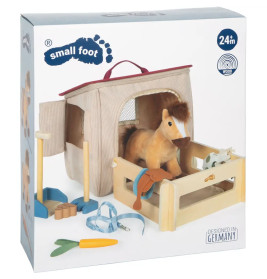 Spielset Pferd mit Stall und Zubehör in der Tasche