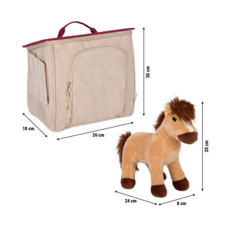 Spielset Pferd mit Stall und Zubehör in der Tasche