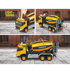 Majorette Volvo FMX Betonmischer 1:64 – Licht & Sound, Die-Cast, ab 3 Jahren