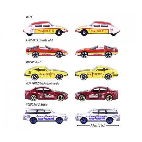 Majorette 60 Jahre Anniversary Edition – 5 Premium Modellautos Set aus Metall
